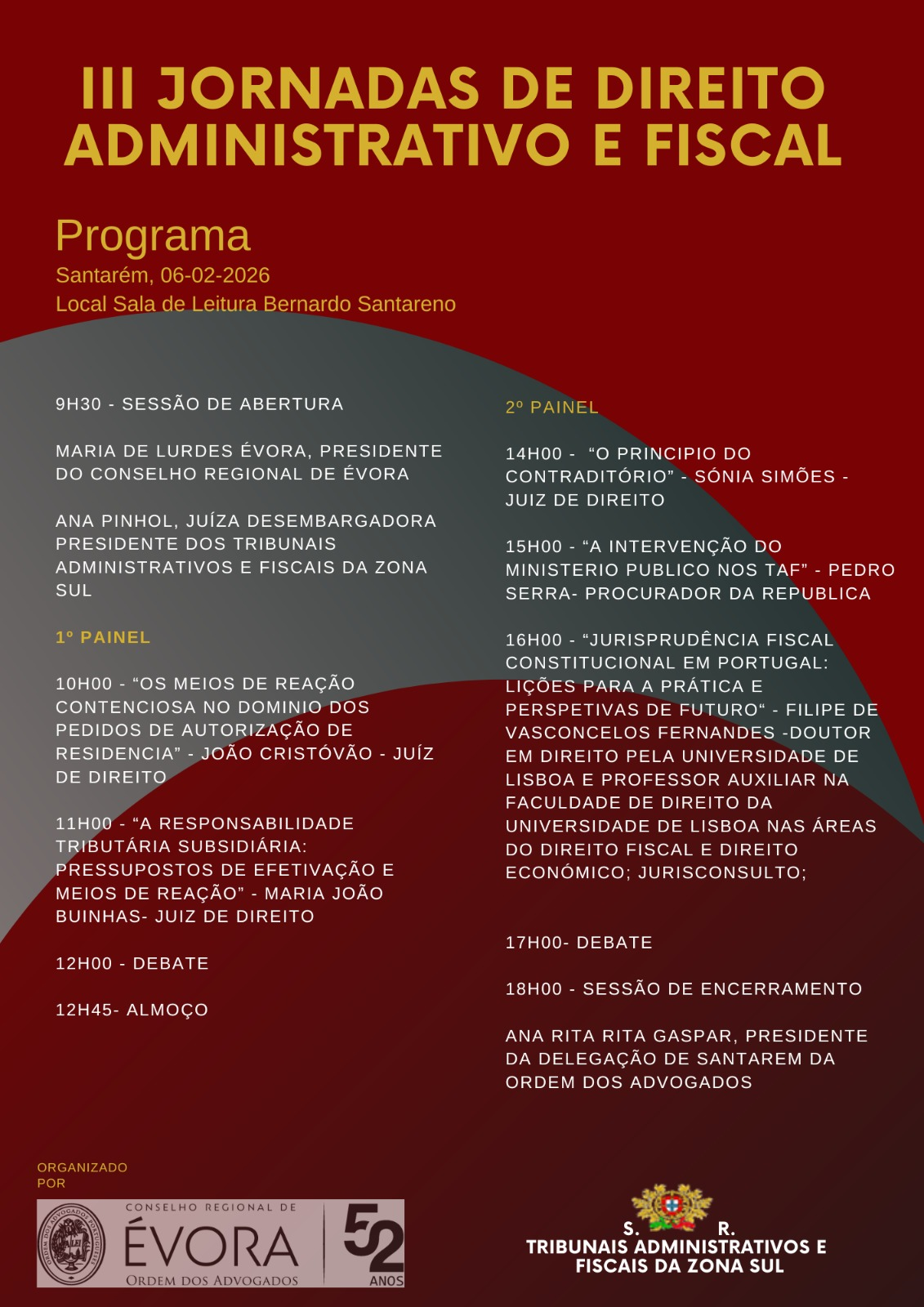 III Jornadas de Direito Adnministrativo e Fiscal